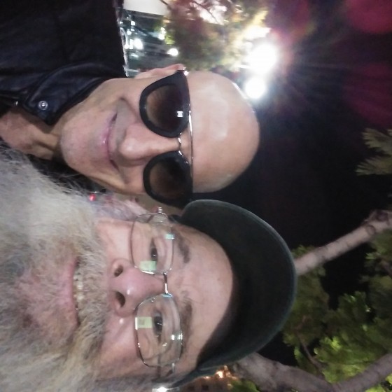 Kenny Aronoff and Santa Kevin