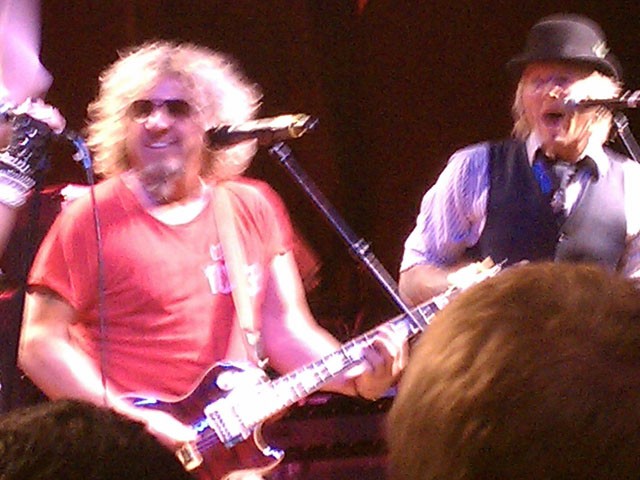 Sammy and Matt Sorum at HOB Sunset for Rock n' Roll Fantasy Camp