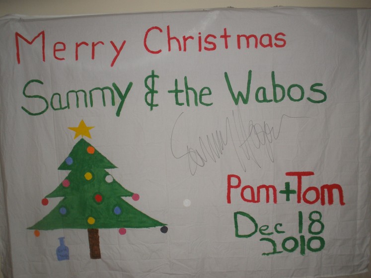 Merry Christmas to Sammy and the Wabos!!