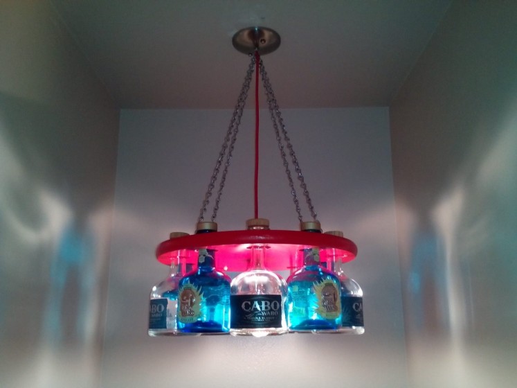 My Cabo Chandelier!!!  Made with love from my MOM!!