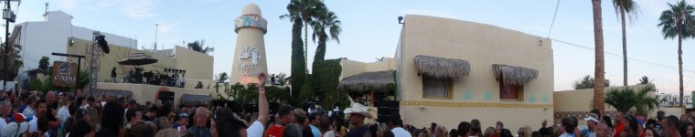 Panoramic Cabo wabo outdoor show