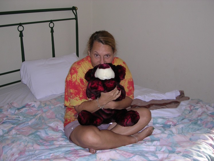 Gayle with Yearly Sammy Bear