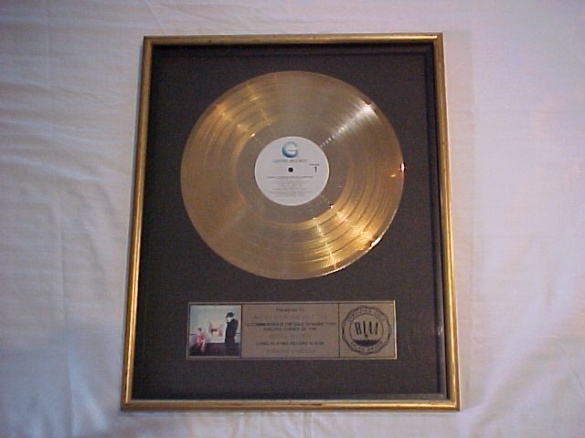 Sammy Hagar "Standing Hampton" RIAA Gold Record Award