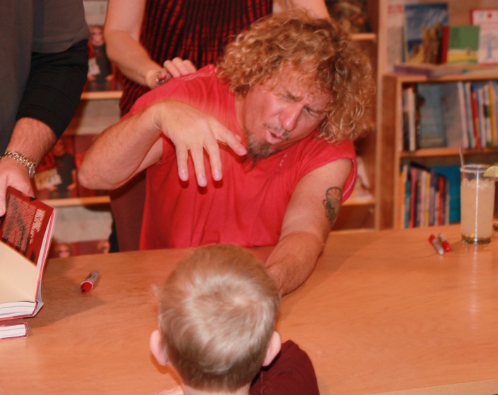 Sammy at Left Bank Books in STL