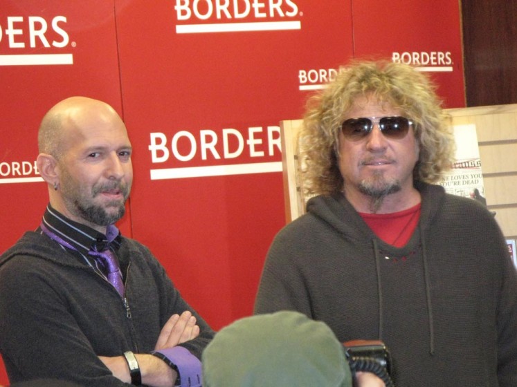 Neil Strauss and Sammy Hagar