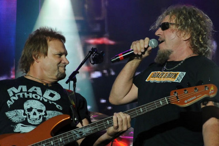 Michael Mad Anthony & Sammy Red Rocker Hagar jammin in Belleville, Ontario