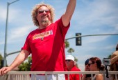 Sammy as Grand Marshal at Fontana Days 100th Anniversary Parade