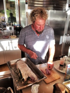 Mahi Mahi Instagram Story: Saltbaking with Shep Gordon & Questlove