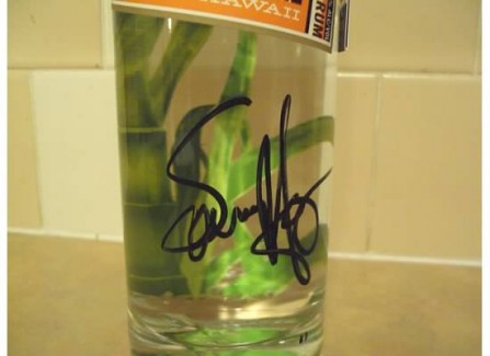 Signed Sammy Rum Bottle