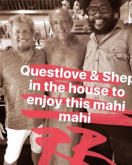 Mahi Mahi Instagram Story: Saltbaking with Shep Gordon & Questlove