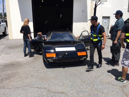 Filming Jay Leno's Garage