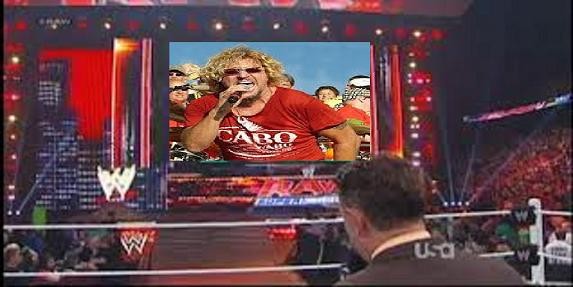 Sammy Hagar, Please guest host WWE Monday Night RAW