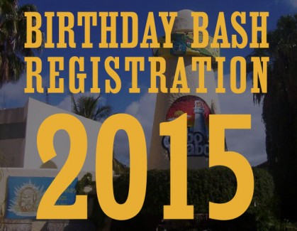 Birthday Bash Registration Dates 2015