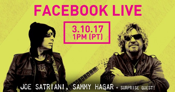 Facebook Live with Joe Satriani March 10th!