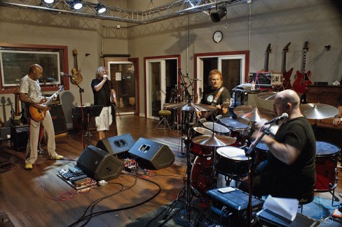 Sammy, Mikey, Jason Bonham and Vic "Journey Through The History of Rock" Rehearsal